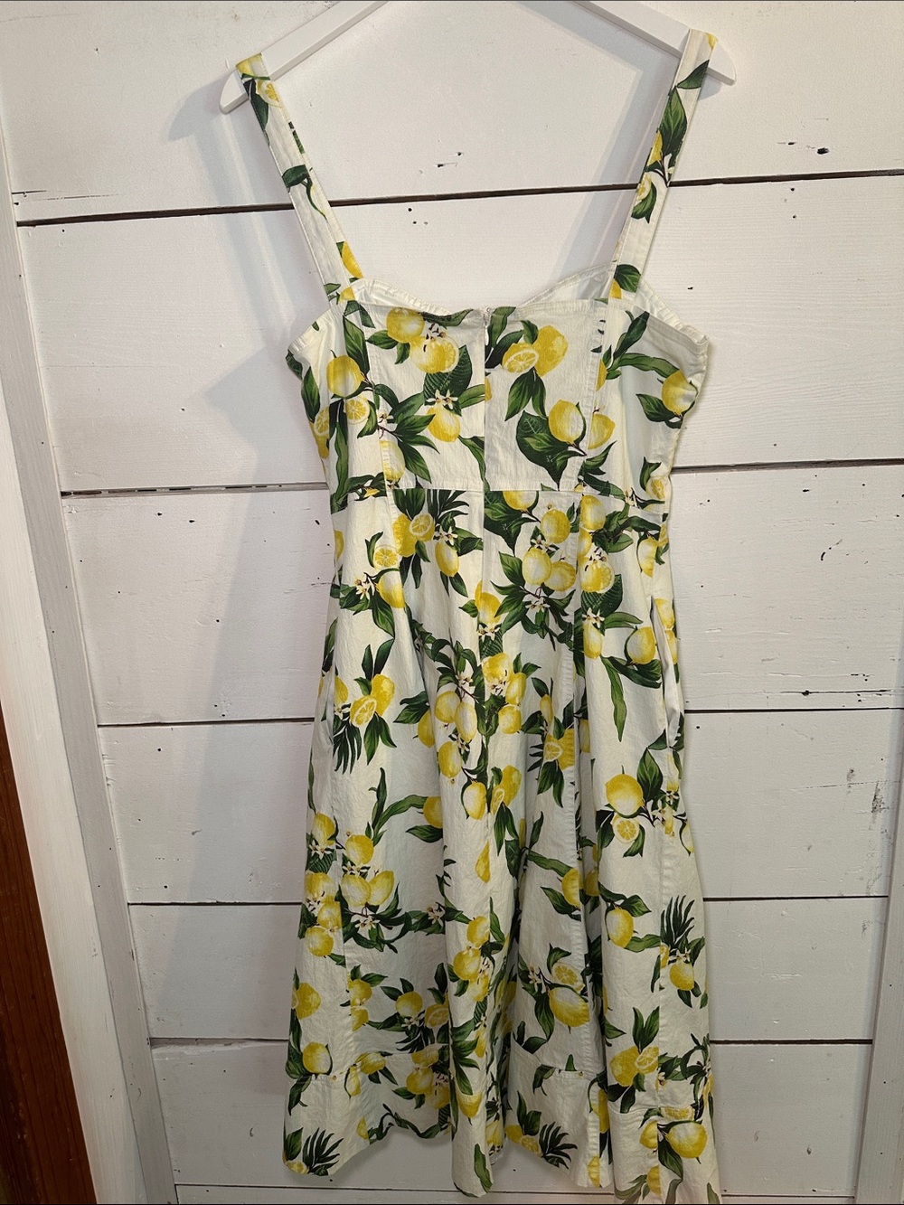 Avec Les Filles Lemon Print Midi Dress - Picture 8 of 16
